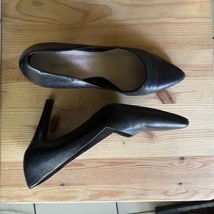 Franco Sarto Black Leather Heels
